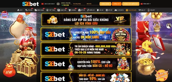 Khuyến mãi hội viên của nhà cái S26Bet Mobi