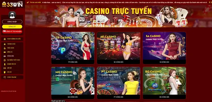 Sảnh casino trực tuyến