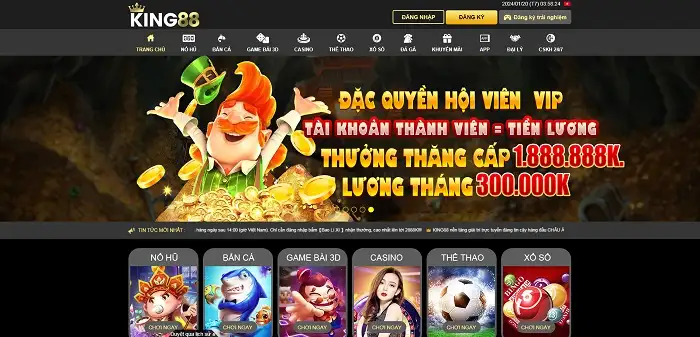 Trang chủ chính của 7King88