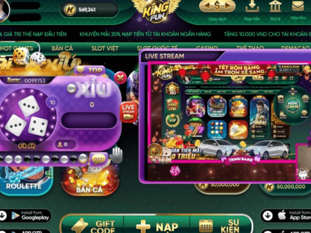 GAME TÀI XỈU KINGFUN RA MẮT TÍNH NĂNG LIVESTREAM SIÊU ĐỘC SIÊU HOT